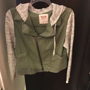 Green/Gray Hooded Jacket